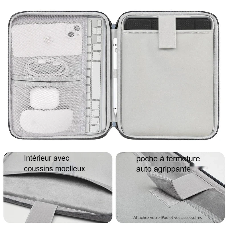 Housse de Rangement Stylée & Multi-Compartiments – Tablettes 10-13’’